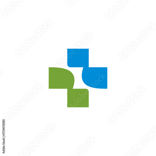 Abstract logotype for medical pharmacy. Logo design template. Medical health. Community logo design. Suitable for your design need, logo, illustration, animation, etc.