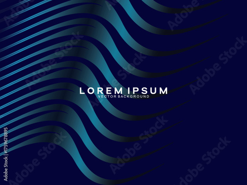 Premium background design with dark blue luxury motif. Vector horizontal template, for digital lux business banners, contemporary formal invitations, luxury vouchers, gift certificates, etc.