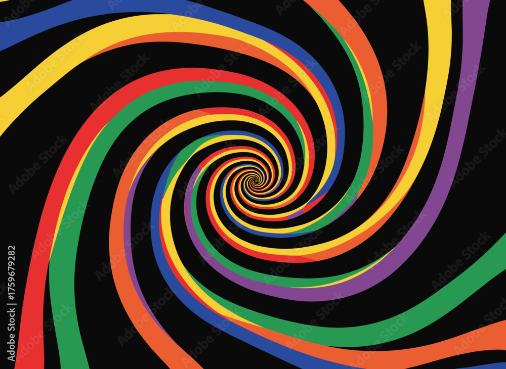 Obraz premium Vibrant rainbow vector backdrop with a bright design