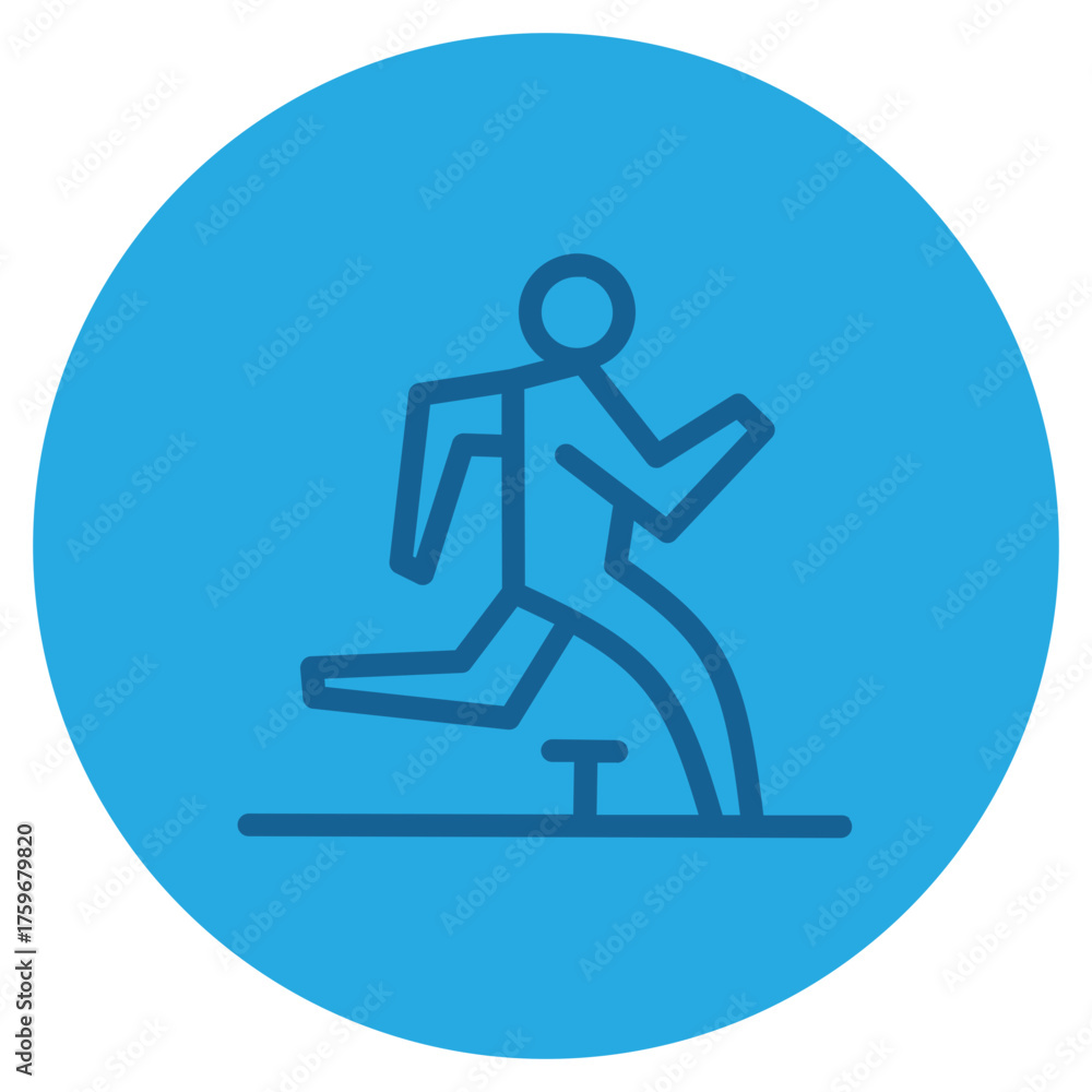 Fototapeta premium Running icon illustration