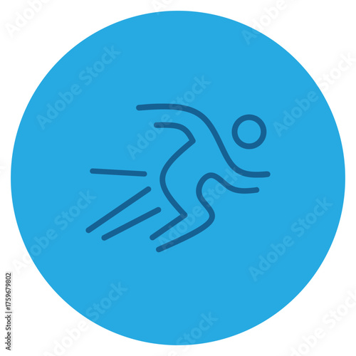 Running icon illustration