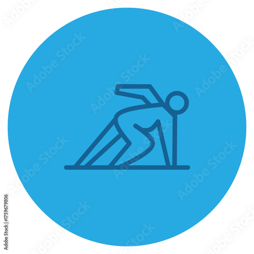 Running icon illustration