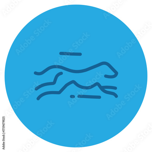Running icon illustration