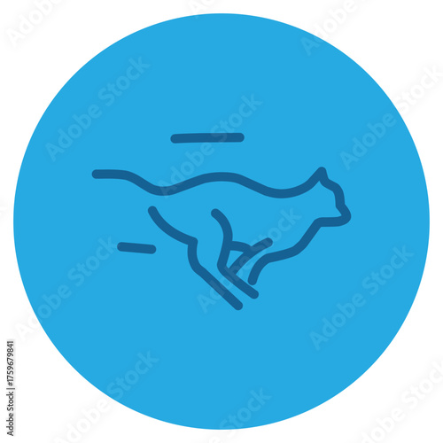 Running icon illustration