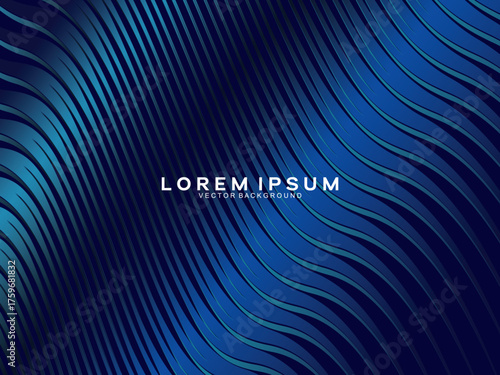 Premium background design with dark blue luxury motif. Vector horizontal template, for digital lux business banners, contemporary formal invitations, luxury vouchers, gift certificates, etc.