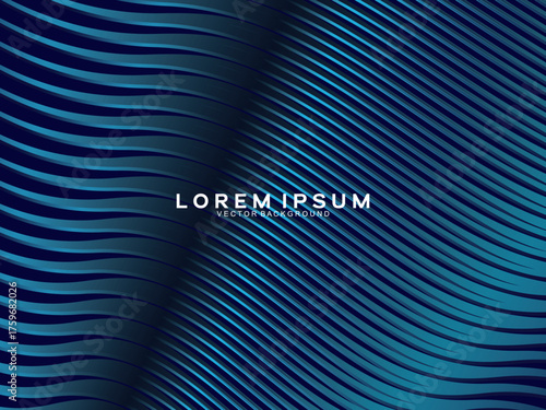 Premium background design with dark blue luxury motif. Vector horizontal template, for digital lux business banners, contemporary formal invitations, luxury vouchers, gift certificates, etc.
