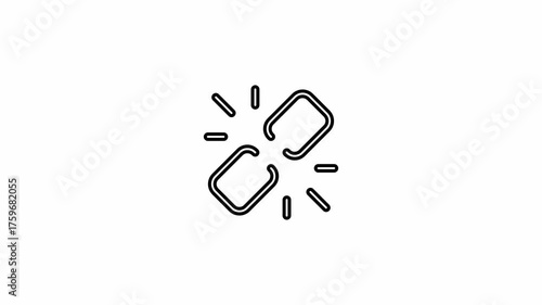 The unlink icon is displayed on a white background.