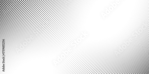 Vector illustration of gray line pattern with abstract background. EPS10. Beautiful and modern curved lines.