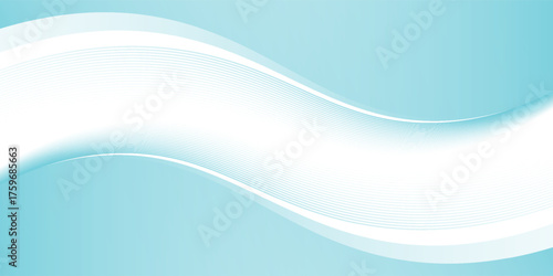 Abstract blue wave background, minimal wave design concept, vector illustration. for banner, banner.