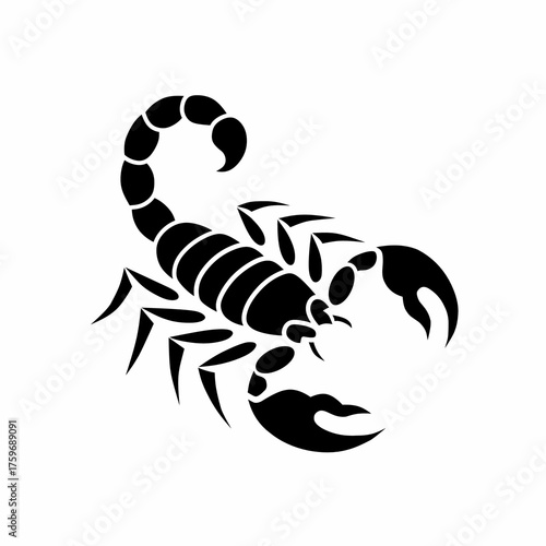 Scorpion Silhouette Vector Illustration for Graphic Design Needs