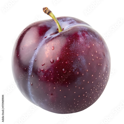 A whole davidson plum isolated on a transparent background

