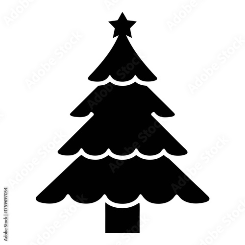 Christmas tree vector illustration for holiday season decorations and graphic design needs
