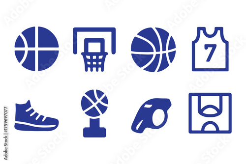 basketball sport equipment solid icon . Basketball logo vector icon
