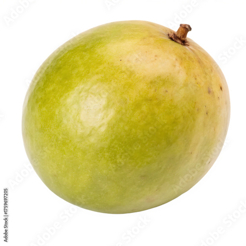 A whole mangaba fruit isolated on a transparent background
