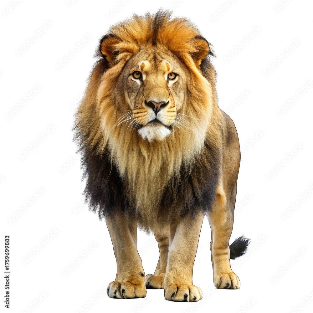 Fototapeta premium lion isolated on white