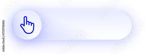 Glowing Hand Click Button