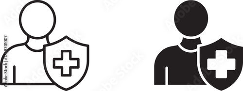 Public Health Icon set, vector illustration .