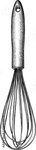 Balloon whisk ink sketch