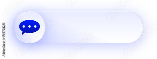 Glowing Chat Message Button