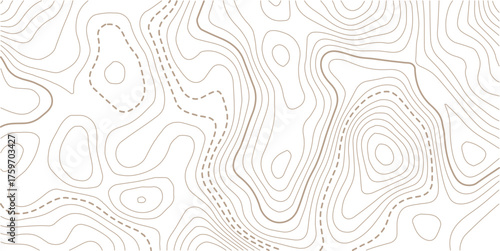 Abstract topo contour map on white background, Topographic map Topographic contour lines map seamless pattern.Geographic mountain relief. Abstract lines background. Contour maps.