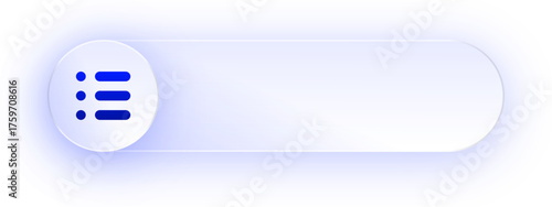 Glowing Bullet List Button