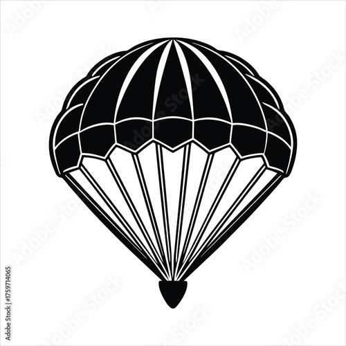 detailed military parachute