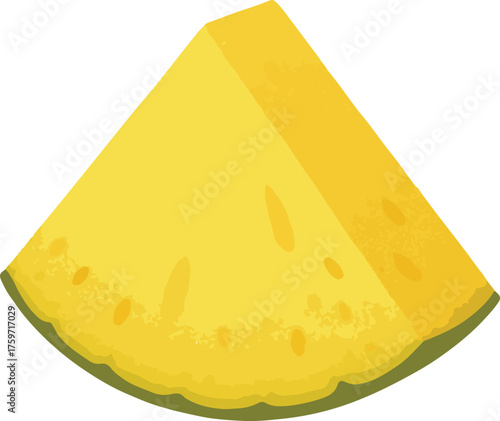 Yellow cheese wedge with green rind food dairy