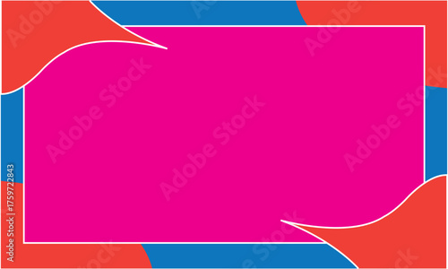 Abstract Frame with Wavy Lines
Colorful Border Background
Pink, Red, and Blue Graphic Frame
Modern Abstract Banner Template