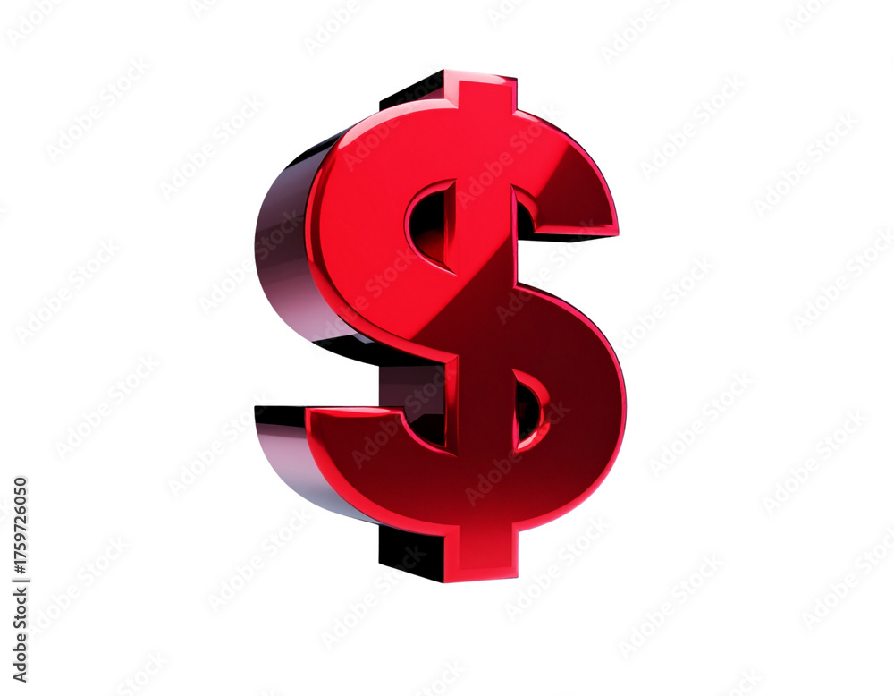 Obraz premium TT Currency Symbol Design – Trinidad and Tobago Dollar 3D Vector Illustration