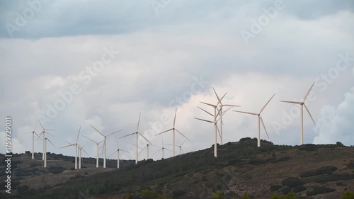 Wind turbines farm - Harmony Between Nature and Technology