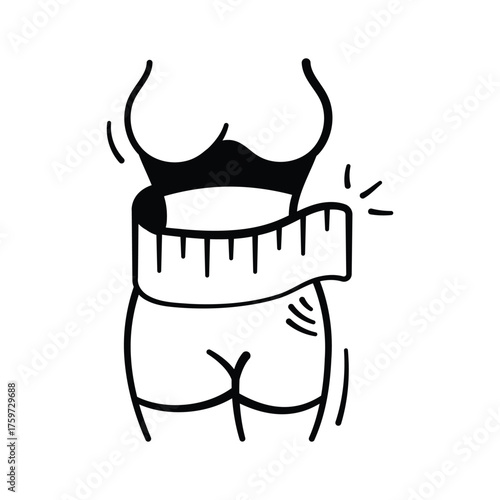 Take your hands on this amazing icon of weight loss in modern design style