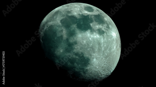 Majestic full moon shining over starry Milky Way night sky, celestial astronomy inspired vector background perfect for cosmic presentations and designs.