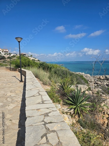 Beautiful promenade along the sea