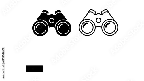 Binoculars icon with transparent background
