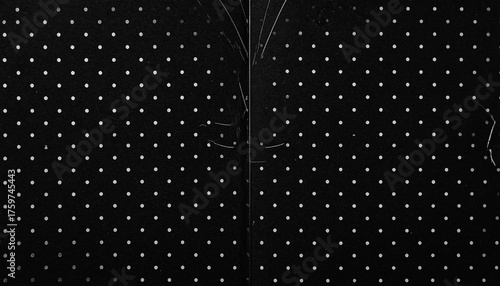 Curved Black Surface with White Dots – Geometric Texture and Depth | black surface, white dots, dotted pattern, curved texture, geometric design, visual depth, fabric texture, upholstery detail, minim