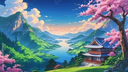 buddhist temple in the mountains