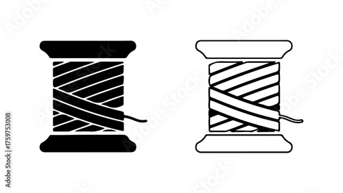 Thread spool with transparent background