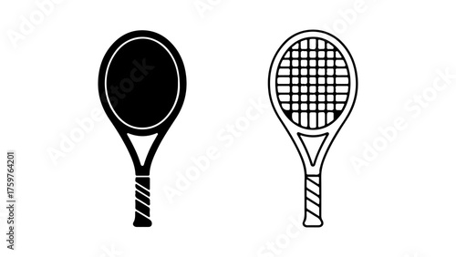 Tennis rackets with transparent background