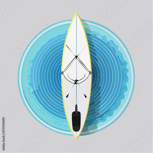Stand up paddleboard on water