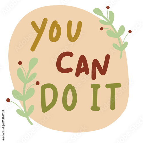 Hand Drawn Motivation Sticker