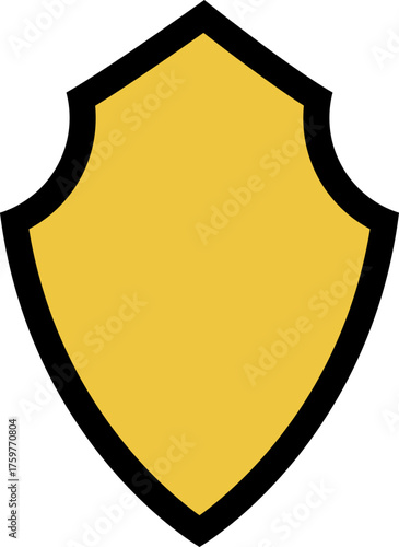 Badge representing a glorious empire with bold contours and a shielded frame.