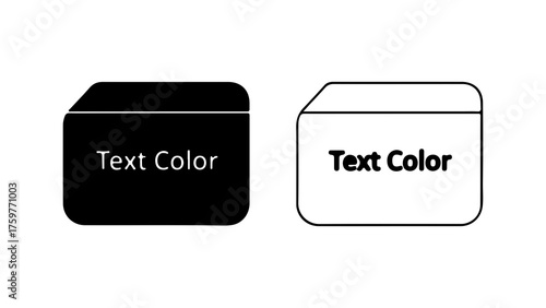 Color swatch options with transparent background