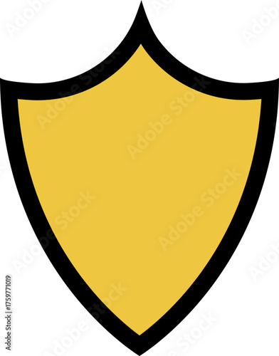 Shield with a noble emblem featuring a Renaissance-inspired frame and intricate ornamental details.