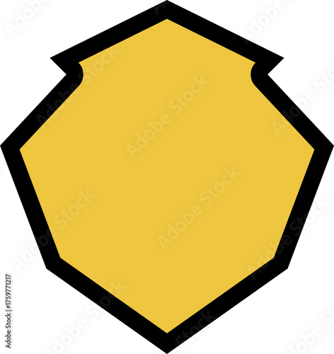 Shield with a knights-inspired silver crest, incorporating classic medieval protection elements.