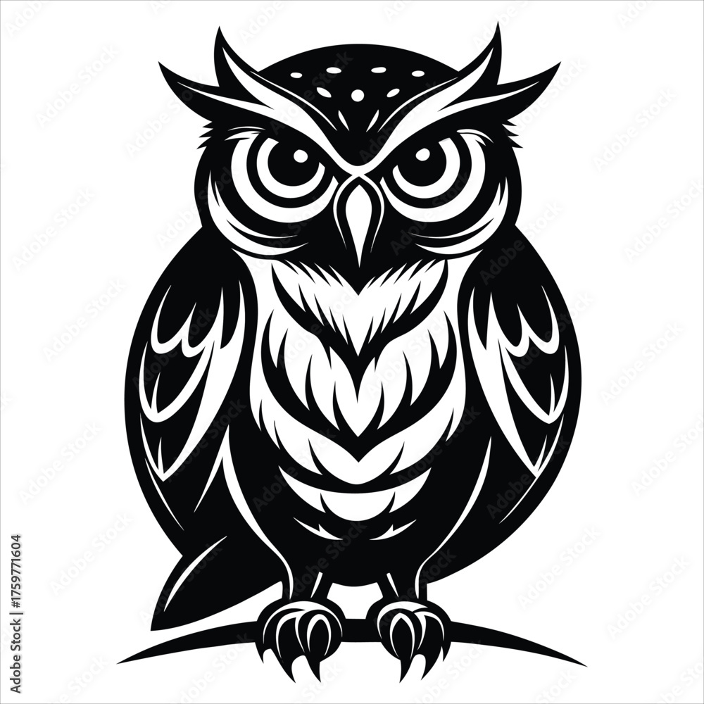 Fototapeta premium owl on a branch