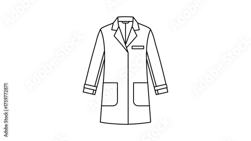 apparel black and white coat clothing illustration vector