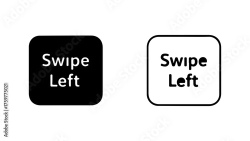 Swipe left buttons with transparent background