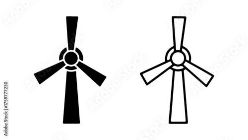 Wind turbine blades with transparent background