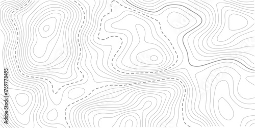 Vector geographic contour mounted map background. Abstract minimal The patter discovery vector topo map. Design illustration for wall art, fabric, packaging, web, banner, wallpaper.