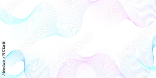 blue purple wave curve lines banner background .Digital frequency track equalizer. Stylized line art background. modern soft luxury texture with smooth and clean vector subtle background illustration